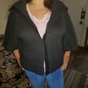 Ann Taylor cropped Sleeve Heavy Cardigan